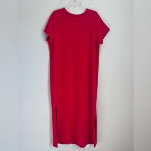 Spanx AirEssentials Maxi Dress Red T-Shirt Dress Size Small
